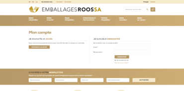 Emballages Roos SA - Mon compte
